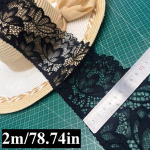 TEMU 10Cm 2미터 탄성 있는 꽃 장식 레이스 리본 원단 트림 재봉 수공예 재료