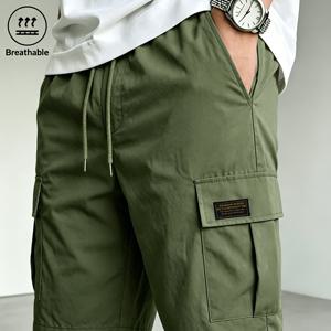 TEMU 버뮤다팬츠 남자남성용 경량 루즈핏 카고 반바지, 다용도 포켓과 허리 밴드 포함, 야외 작업복, 골프용 반바지, 하이킹, 사이클링, 낚시, 캠핑, 해변용 반바지로 적합, 봄/여름/가을 야외 활동 시 착용하기 좋은 제품, 세탁기 사용 가능한 작업복