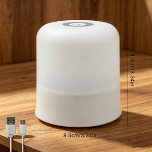 TEMU 스마트 터치 침대 옆 램프, 침대 옆 테이블 램프, 휴대용 LED 터치 데스크 램프, 충전식 침대 옆 무드등, 탭 라이트, LED 충전식 터치 무드등, 침실 수면등