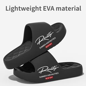 여성 EVA 샌들 미끄럼 방지 속건성, 부드러운 밑창 비치 홈 슈즈, 실내외 편안한 신발, 사계절 레저 신발