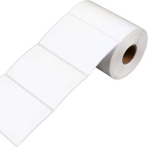 TEMU 블랭크 화이트 자체 접착 라벨 스티커 롤 40X30mm(1.57X1.18In), 구멍 뚫림, 손쉬운 찢김, 이름표, 메모, 사무실, 주방 보관, 분류, 배송, 우편, 식품 라벨용, 롤당 280개