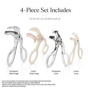 TEMU 4pcs 광각 부분 속눈썹 컬러 세트 - 인조 속눈썹 미포함, 초보자용 휴대용 메이크업 도구