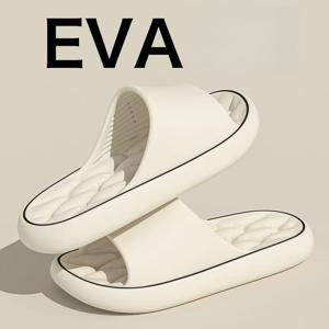 TEMU 남녀공용 실내외 겸용 미끄럼 방지 슬리퍼 - 아치 서포트가 있는 통굽 EVA 샌들, 6가지 색상, 가정, 호텔, 스파용 사계절 실내화, 쿠션감 있는 편안함 & 간편한 세척, 남녀공용 스포츠 슬리퍼