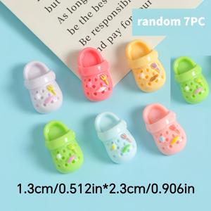 랜덤 색상 수제 나막신 레진 냉장고 자석 7개 세트, 장식용 냉장고 자석 세트, 주방, 사무실, 가정 장식용, 발렌타인데이와 어머니의 날 선물용으로 이상적인 선택, 냉장고 장식, 플라스틱 자석, 냉장고 자석