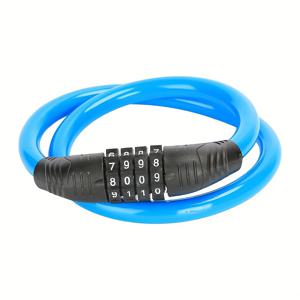 TEMU 자전거 자물쇠 - 4자리 숫자 조합, 길이 23.62인치(약 60cm) 코일형 보안 자물쇠, 도난 방지 액세서리. 산악자전거, 로드바이크, 전기자전거, 스쿠터 브랜드에 적합