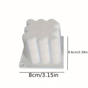 TEMU 1개 하트 모양 실리콘 몰드, 발렌타인데이 양초 제작에 적합한 하트 모양 양초 장식 몰드