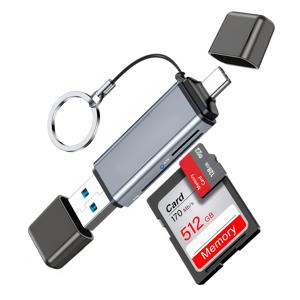TEMU SD 카드 리더 USB C, 듀얼 슬롯 USB 3.0 타입 C에서 SD 카드 어댑터, TF, , SDXC용 메모리 카드 리더, 노트북, PC, iPhone16/15, /Air, for iPad Pro, Android와 호환