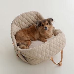 TEMU 소형 강아지용 토끼 고양이 캐리어, 대형 포켓 소프트 사이드 접이식 여행용 개 운반 가방, 강아지 차량 시트