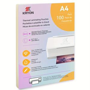 100팩 A4 라미네이팅 시트 8.7x12.1인치 열전사 라미네이션 포지 50마이크 두께 라미네이션 필름