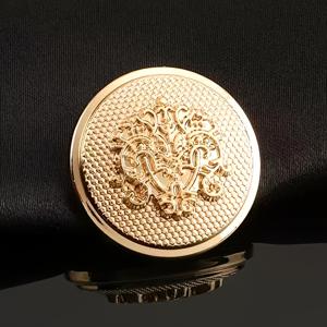TEMU 12개/팩 다양한 크기 패션 곡선 격자 볼록 패턴 골드 메탈 버튼 셔츠 코트 스웨터 정장 트렌치 코트 코트 재킷 가디건에 적합, 정교한 장식 버클 신발 모자 가방 수제 재봉 용품