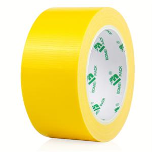 PACK 연한 노란색 덕트 테이프 1롤, 크기 50mm x 20m, 수리, 산업 및 전문가용으로 적합, 뛰어난 접착력 특징, 헤비 듀티 포장용으로 설계됨