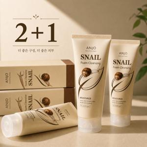 TEMU [깊은 영양 딥클렌징!][앙쥬][2+1] 스네일 딥클렌징폼 100ml