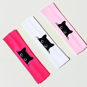 TEMU 달콤하고 시원한 검은 고양이 패턴 헤어밴드 3개 세트 - 5가지 색상: 다크 브라운, 화이트, 라이트 핑크, 다크 핑크, 그레이 | 높은 신축성 미끄럼 방지 남녀공용/베스트 프렌드 스타일 | 스포츠, 요가, 데일리웨어, 캐주얼 스타일링에 적합 | 고양이 애호가, 생일, 휴일을 위한 이상적인 선물