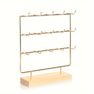 TEMU 창의적인 주철 홈 스탠드 키 체인 귀걸이 이어 스터드 주얼리 디스플레이 스탠드 보관 랙 후크 선반