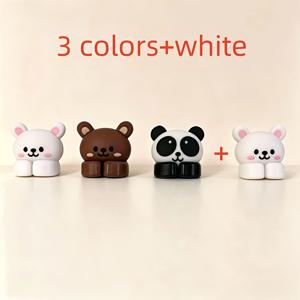 TEMU 4개입 다용도 벽걸이형 케이블 정리기, 못 없이 부착하는 후크 및 클립 포함 - 책상, 서랍용 코드 홀더, 가정용 사무실, 게이밍 셋업용 코드 관리, 마우스, 헤드폰, 데이터 케이블용 후크