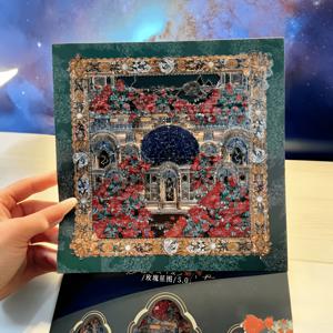TEMU 로즈 별자리 차트 PET 장식 스티커 세트, 노트북 액세서리, 유럽 빈티지 건축 + 별자리 요소, 고투명 쉘 광택 콜라주 소재, 플래너, 저널, 사무용 문구, 노트북, 데스크탑 장식 액세서리용, 문화 창작 선물