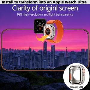 Apple Watch 11 10 45mm 41mm 44mm 40mm Iwatch S10 42mm 46mm PC 하드 케이스에 적합한 슈퍼 유리 액정 보호 필름 및 케이스, 축제 선물