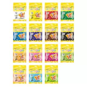 아모스 탱탱 아이 클레이 50g 15색 세트 슬라임 만들기 아이클레이 점토 공예 재료 촉감놀이 미술 수업