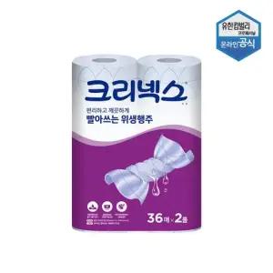 크리넥스 빨아쓰는 위생 행주 36매 2롤 47402