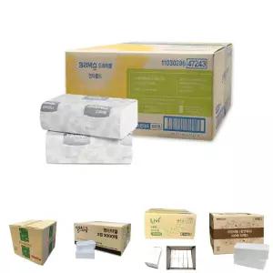 47243 크리넥스 드라이셀 핸드타올 F250 5000매/가정용업소용종이타월/휴지/욕실/화장실/핸드페이퍼