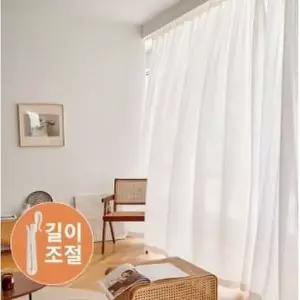[몽트노블]비침없는 더 도톰한 나비주름 쉬폰커튼 175*235