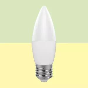 장수램프 LED 촛불전구 5W 불투명 E26 촛대구 LED전구