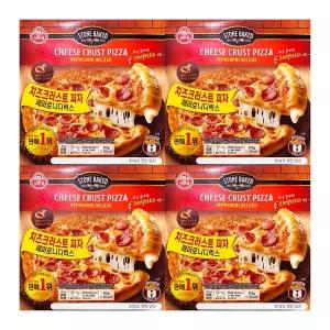 오뚜기 페퍼로니 디럭스 치즈 크러스트 피자 510g 4개