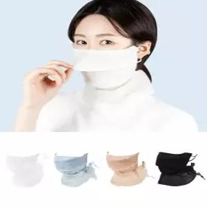 여름 햇빛차단 텐셀 스카프 마스크 넥커버 목가리개 얼굴커버 숨쉬기 편한 운전·일상용
