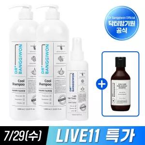 [닥터방기원] 쿨 탈모샴푸 1Lx2+랩 토닉150ml 두피쿨링 탈모케어