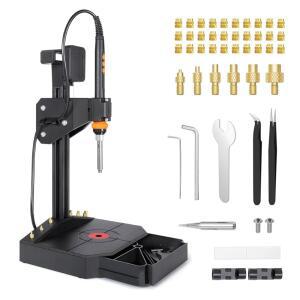 90W 납땜 인두, 열 세트 팁 M2-M8, 30PCS 황동 너트 나사산 3D 프린팅 부품용 수직 인서트 공구 프레스 기계