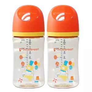 더블하트 모유실감 3세대 PPSU 서커스베어 240ml 노꼭지 트윈팩