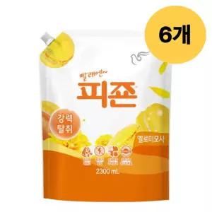 피죤 옐로미모사 섬유유연제 리필 대량 2300ml X 6개