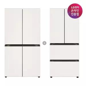 LG 디오스 오브제컬렉션 매직스페이스 냉장고 + LG 디오스 김치톡톡 (T876MEE111 + Z408MEEF23)