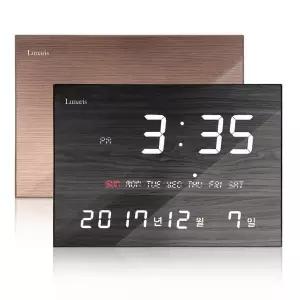 [하프클럽/오티마트]국산 루나리스 FM수신 LED 디지털 전자벽시계