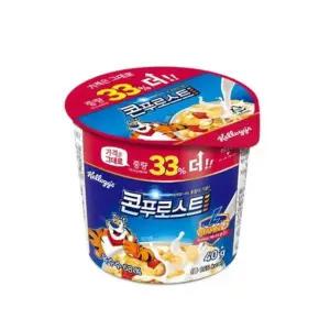 켈로그 콘푸로스트 컵시리얼 40gx12입 컵시리얼 씨리얼 후르츠링 켈로그 켈로그시리얼