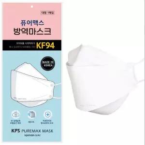 퓨어맥스 국내생산 KF94 방역마스크 화이트 50매