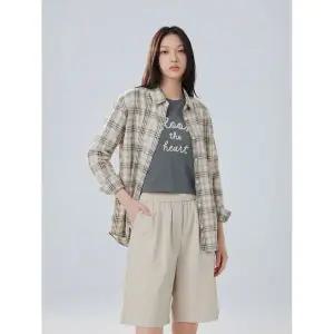 폴햄 여성 쿨코튼 빅그래픽 크롭 반팔티_PHG2TS2060