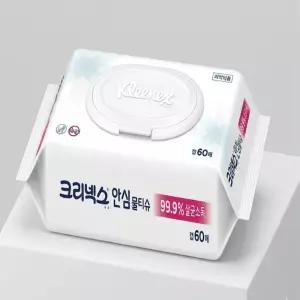 크리넥스 안심 물티슈 캡형 60매, 24개 코스트코