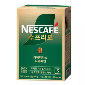 네스카페 수프리모 디카페인 80입 - 1개