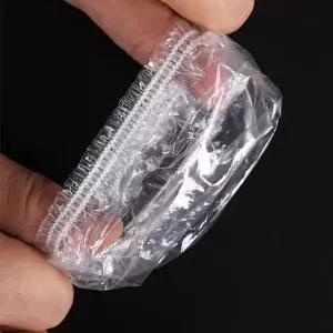 일회용 비닐 염색 이어캡 비닐 헤어캡 100P