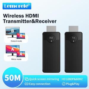 Lemorele 무선 HDMI 트랜시버  송기   키트 TV  프로젝터 스위치 용 디스플레이 어댑터