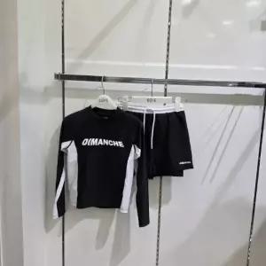 블랙 래쉬가드티, 2선 레이어드 래쉬가드 바지 26M045726M0263KG