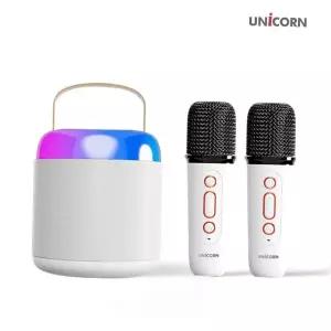 스피커앤드튜얼마이크 블루투스듀얼 마이크 가정용 강의용 노래방 음성변조