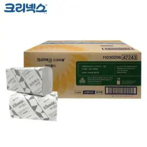핸드타월 크리넥스 핸드타올 드라이셀 x F250 250매 20개
