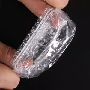 일회용 비닐 염색 이어캡 비닐 헤어캡 100P