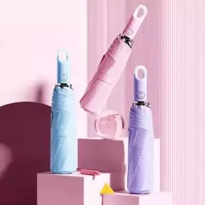 고리 3단자동우산 햇빛가리개 암막양산 우양산