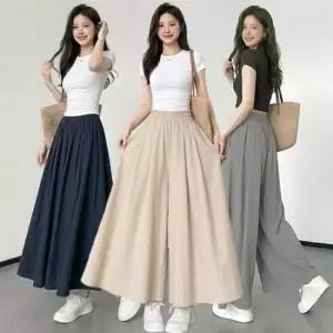 5컬러 쿨링 플레어 팬츠 치마바지 반바지 와이드
