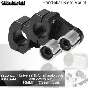 22mm 오토바이 핸들 바 클램프 라이저 5.5cm 높이 CRF YZF Enduro 먼지 자전거 용 2 인치 피벗