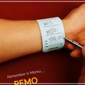 IKWF5FF96 실리콘 REMO 재사용가능 다목적 메모패드 스카이블루