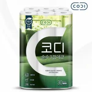 쌍용CB 코디 순수데코 3겹 30M30롤